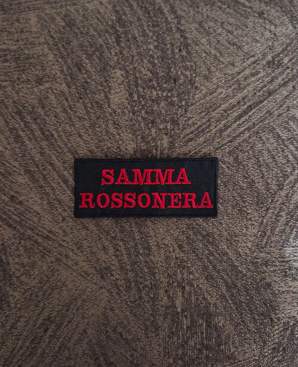 Patch Toppa Samma Rossonera Ricamata Termoadesiva o da Cucire 9x4cm