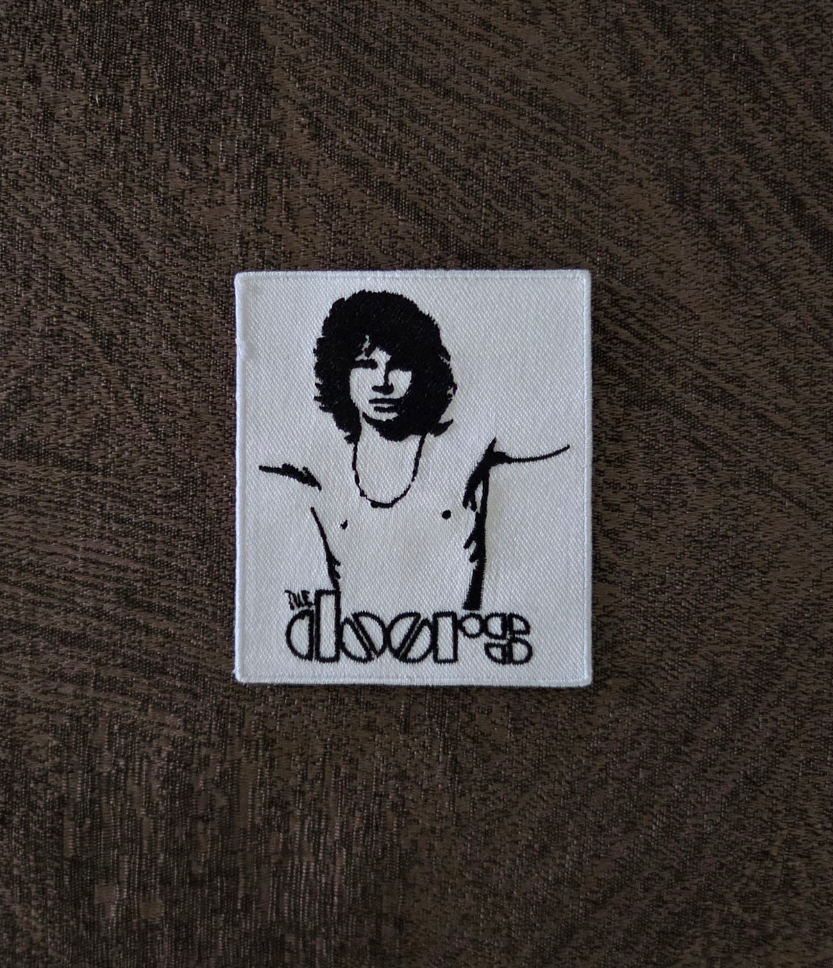 Patch Toppa Ricamata Rock Jim Morrison The Doors Termoadesiva o da Cucire 8X7 CM