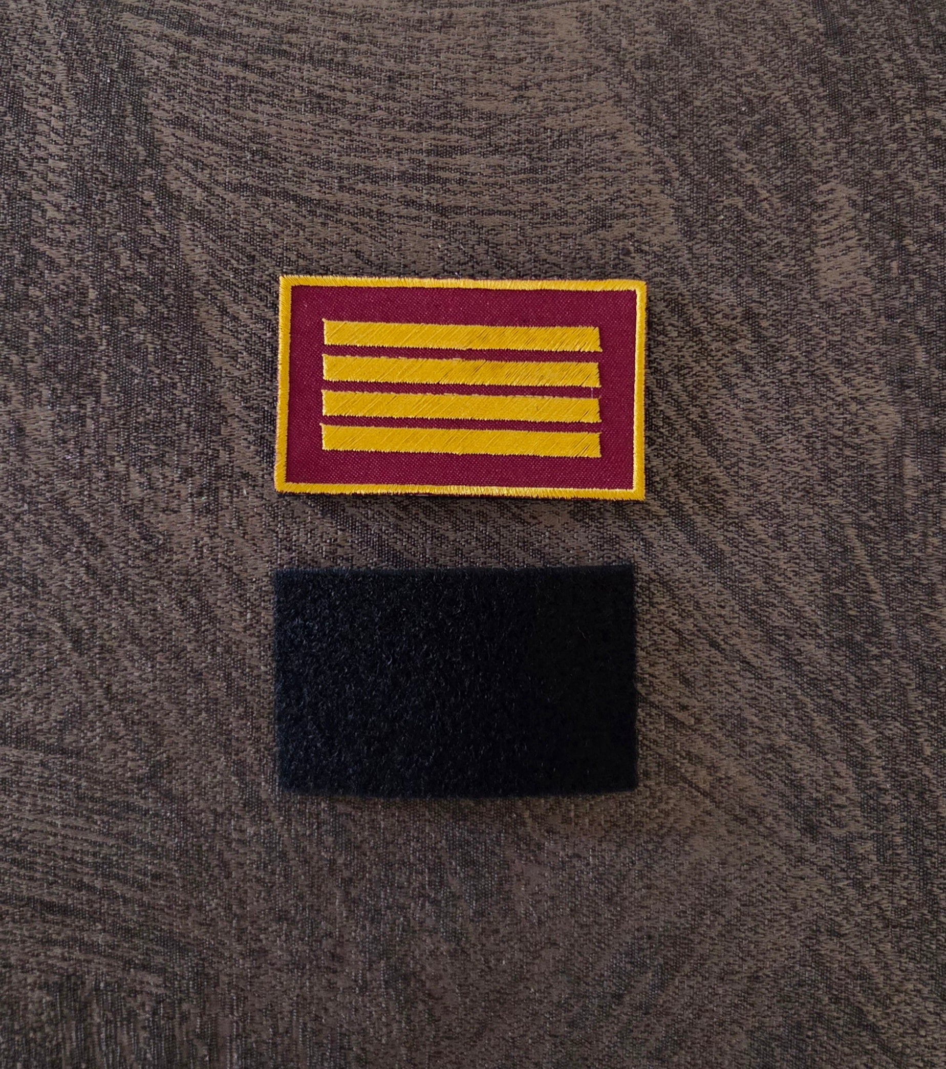 Toppa Patch Vigili del Fuoco 4 Binari Ricamata con Velcro M.eF. Cucito 8x5 CM