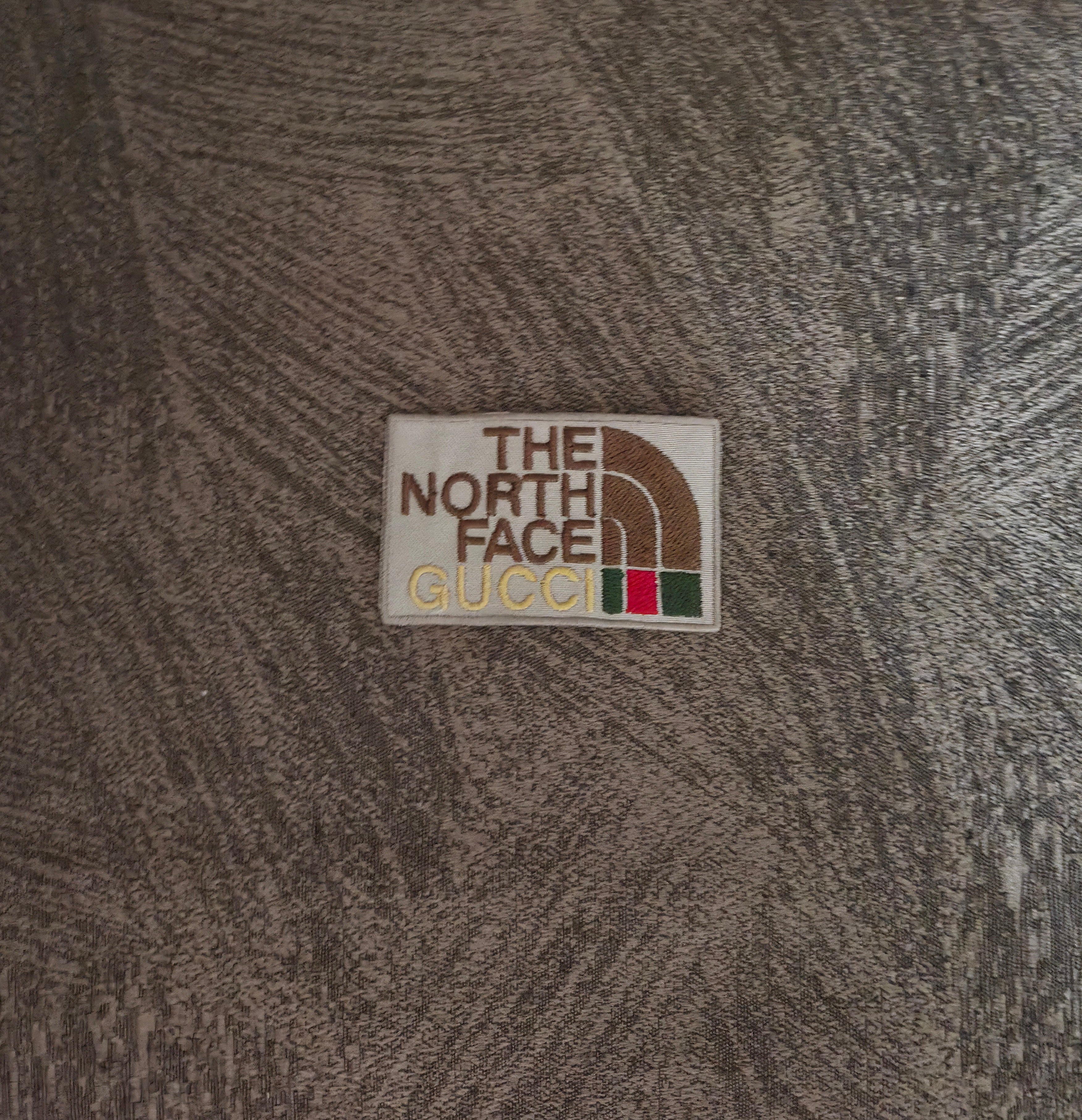 Patch Replica The North Face Gucci 7x4.5cm Ricamata Termoadesiva e da cucire