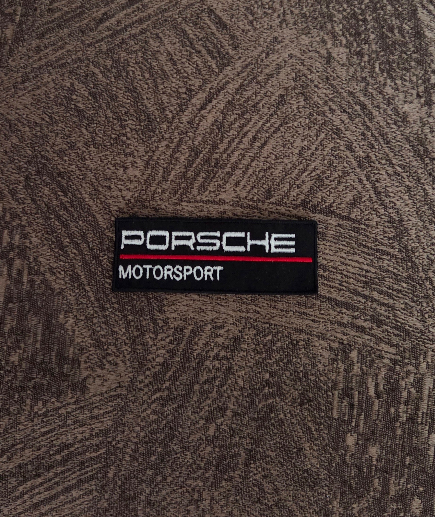Patch Toppa Ricamata Porsche Motorsport 8X3CM Termoadesiva e da Cucire