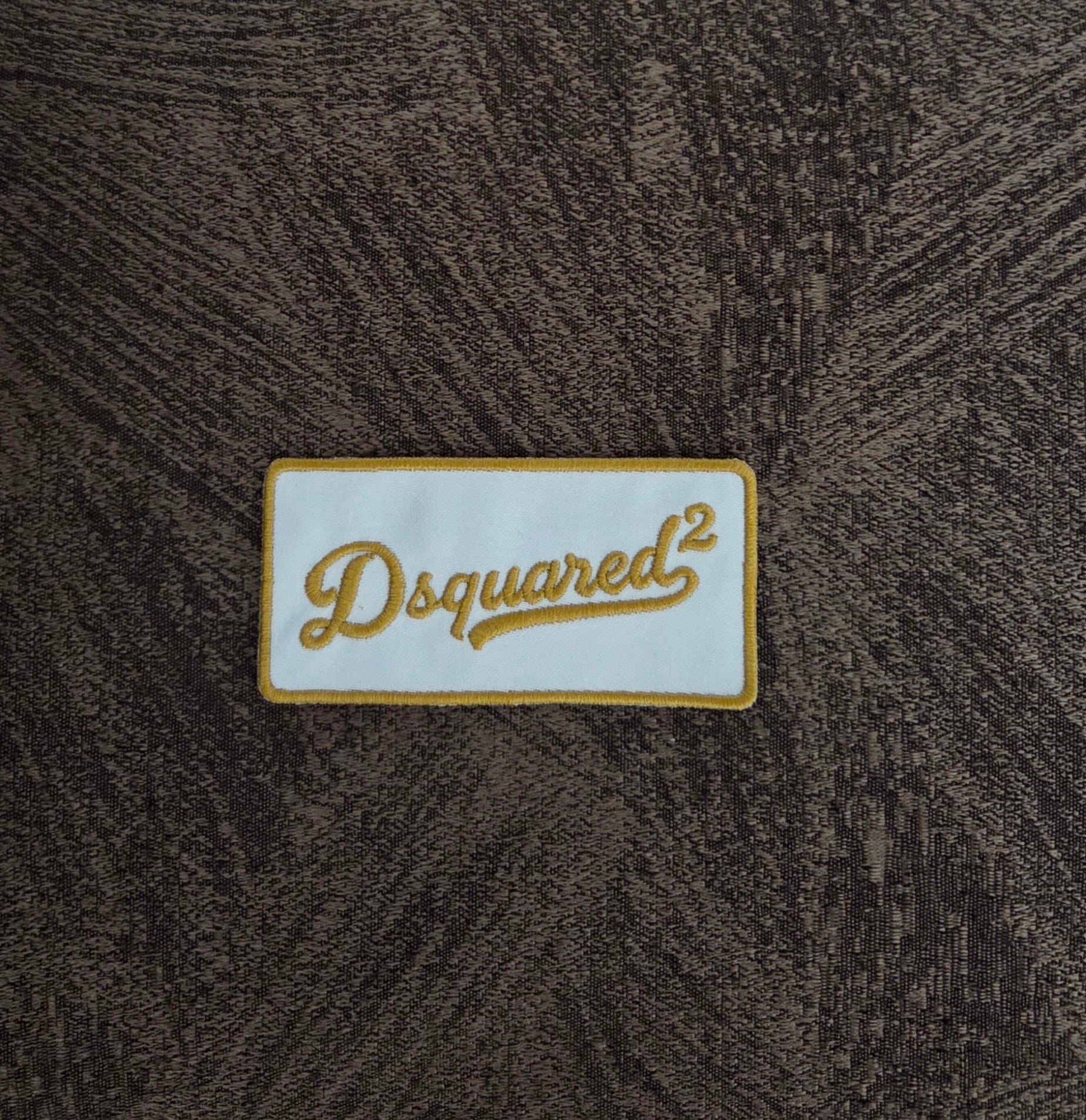 Patch Toppa Ricamata Replica D2 Icon Dsquared2 Termoadesiva e da Cucire 10x5CM Circa