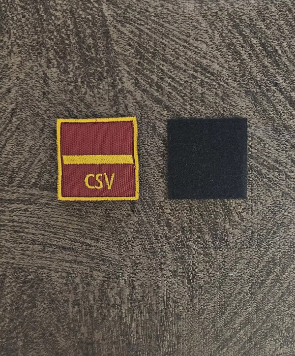 Scratch Patch Vigili del Fuoco Capo Squadra con Velcro M.eF. 5X5CM