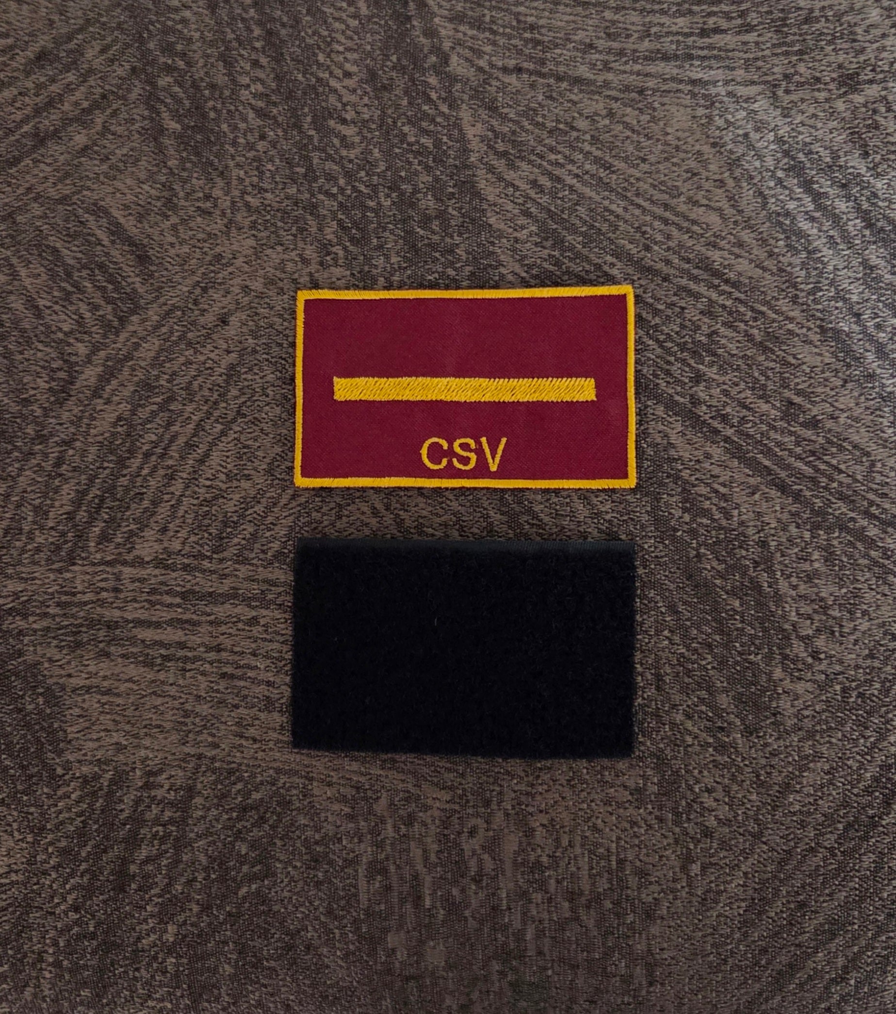 Toppa Patch Vigili del Fuoco CSV Ricamata con Velcro M.eF. Cucito 8X5 CM