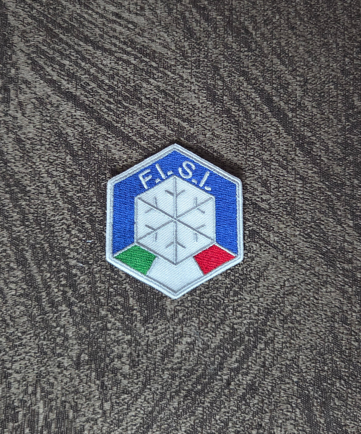 Patch Toppa FISI Ricamata  Termoadesiva e da Cucire 6x5 cm