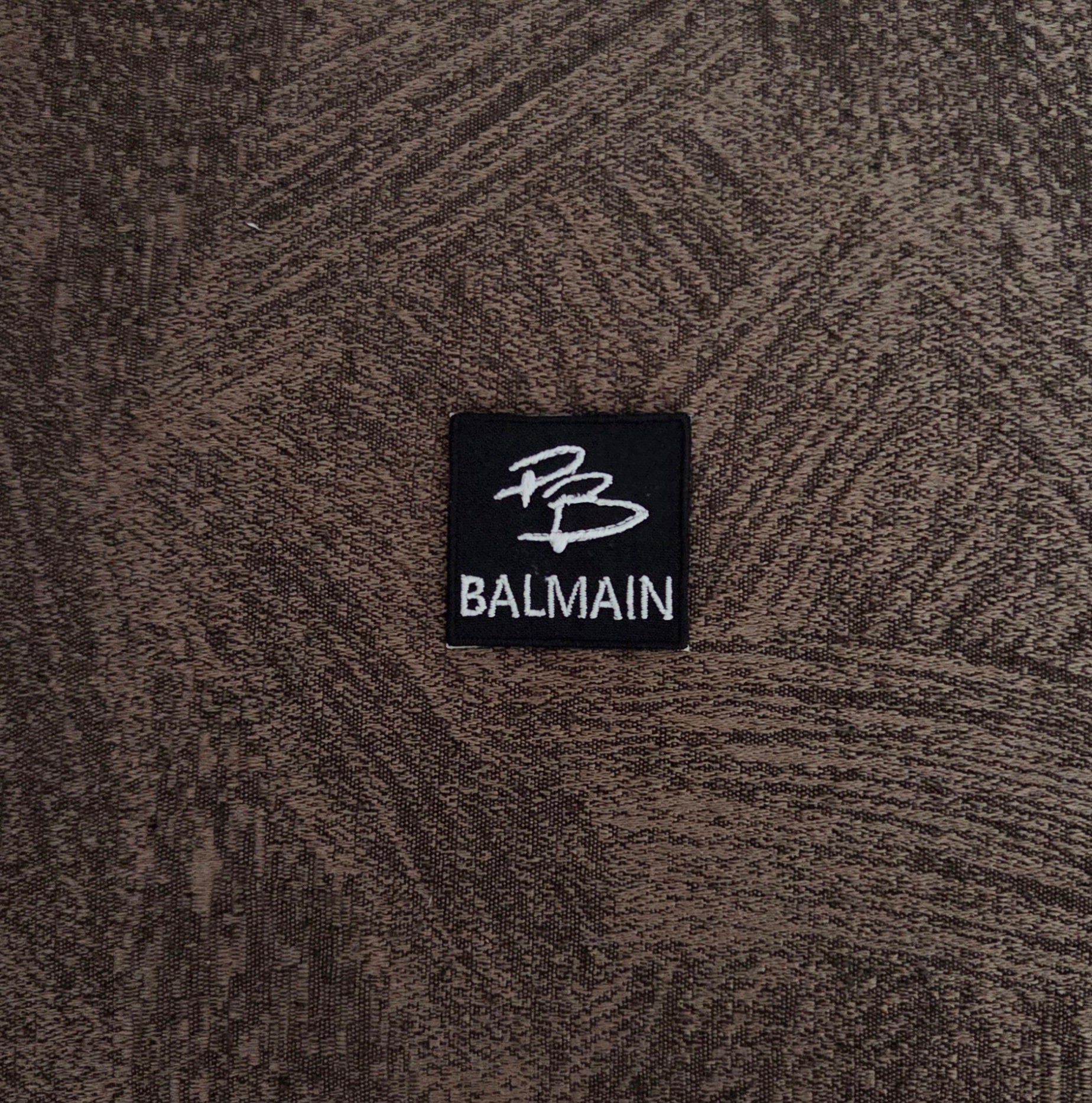 Patch Toppa Replica Balmain Ricamata Termoadesiva e da Cucire 3.8x3.8cm