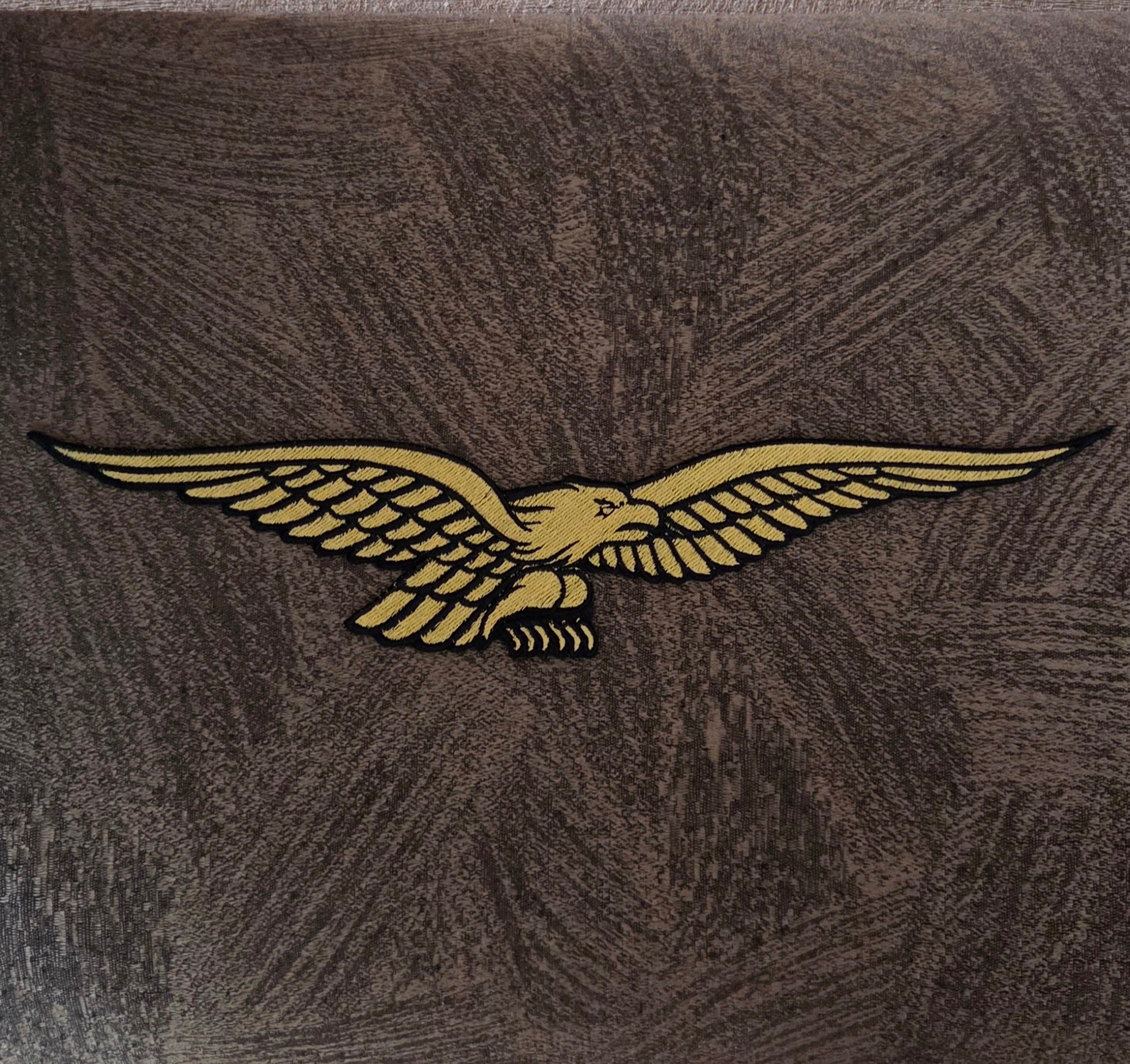 Patch Toppa Aquila Moto Guzzi 30x7cm Circa Ricamata Termoadesiva o da Cucire