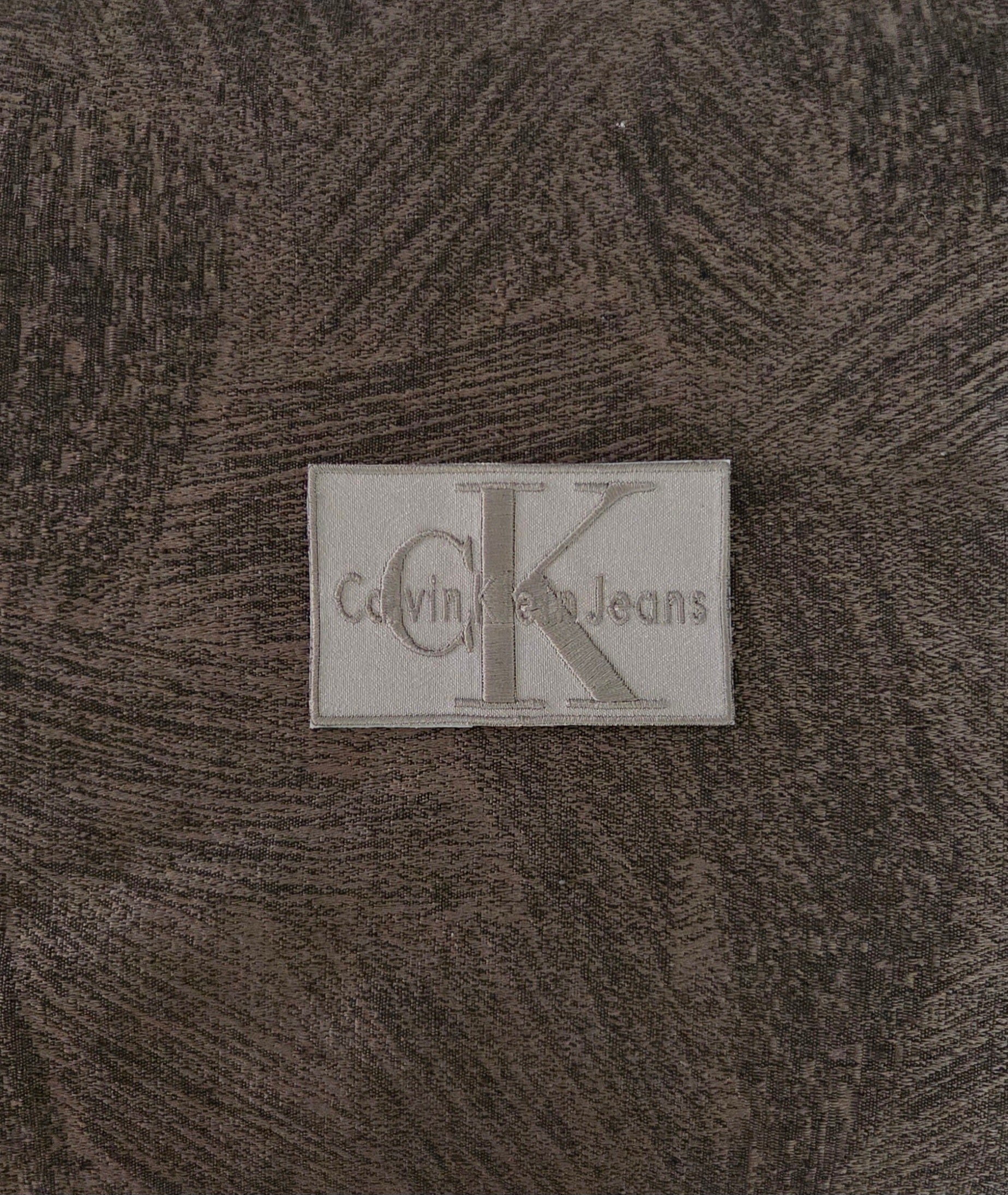 Patch Toppa Replica Calvin Klein Jeans 9x5.5cm Ricamata Termoadesiva e da Cucire