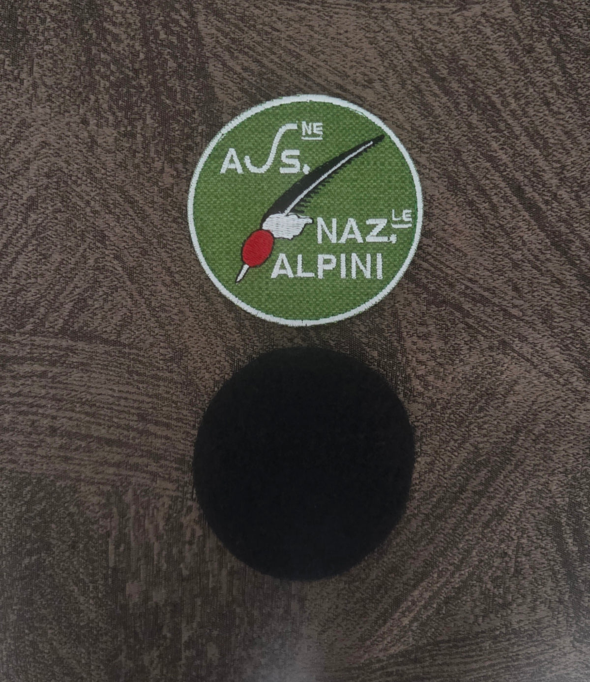 TOPPA PATCH Associazione Nazionale Alpini Ricamata con Velcro M.eF. cucito 8X8CM