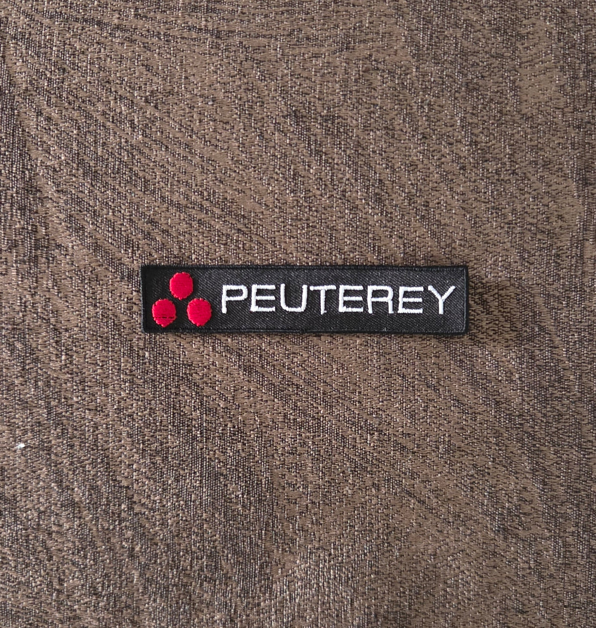 Patch Toppa Replica Peuterey Ricamata Termoadesiva o da Cucire 9x2 cm