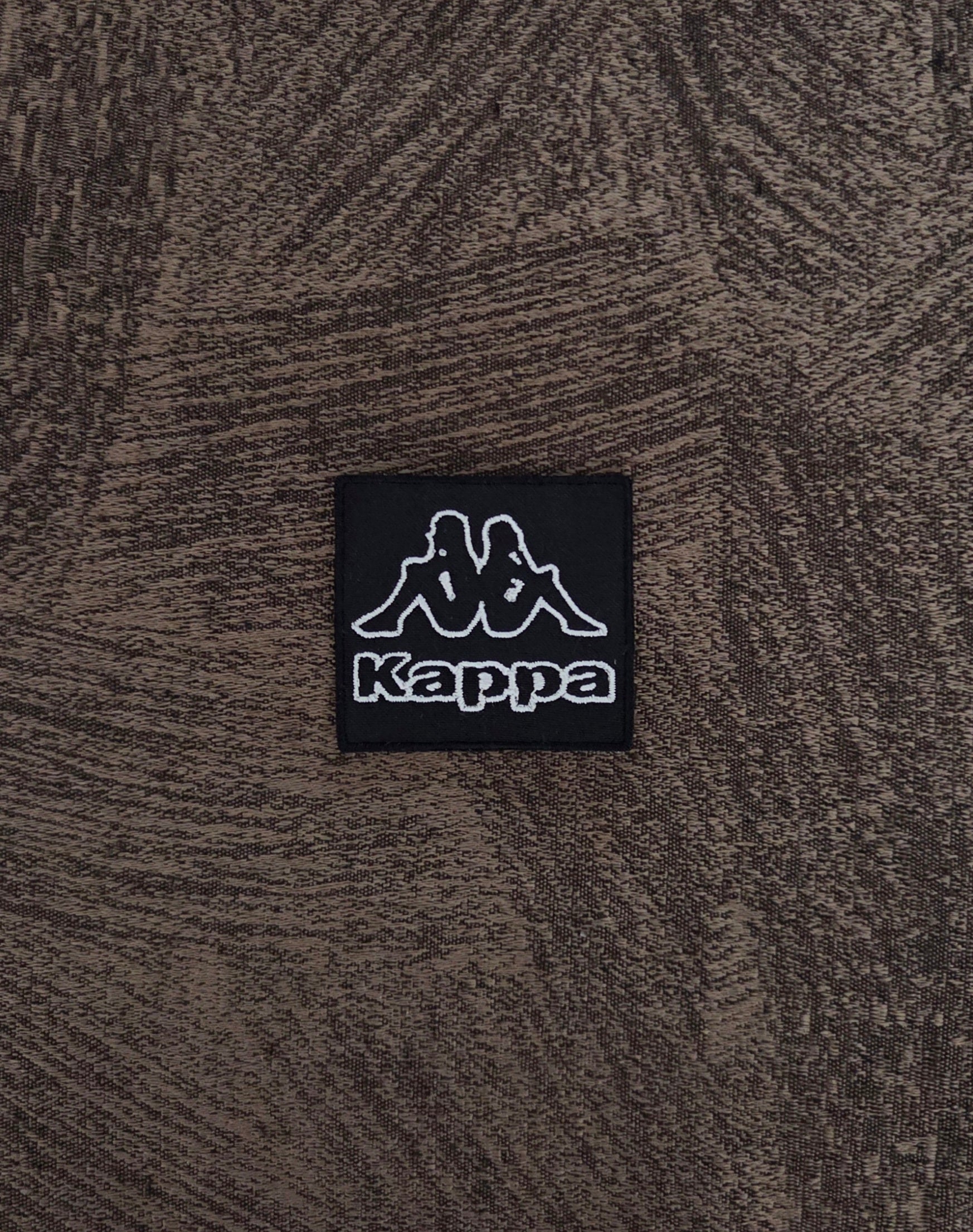 Patch Toppa Kappa Ricamata Replica Nero/Bianco 5X5cm Termoadesiva e da Cucire