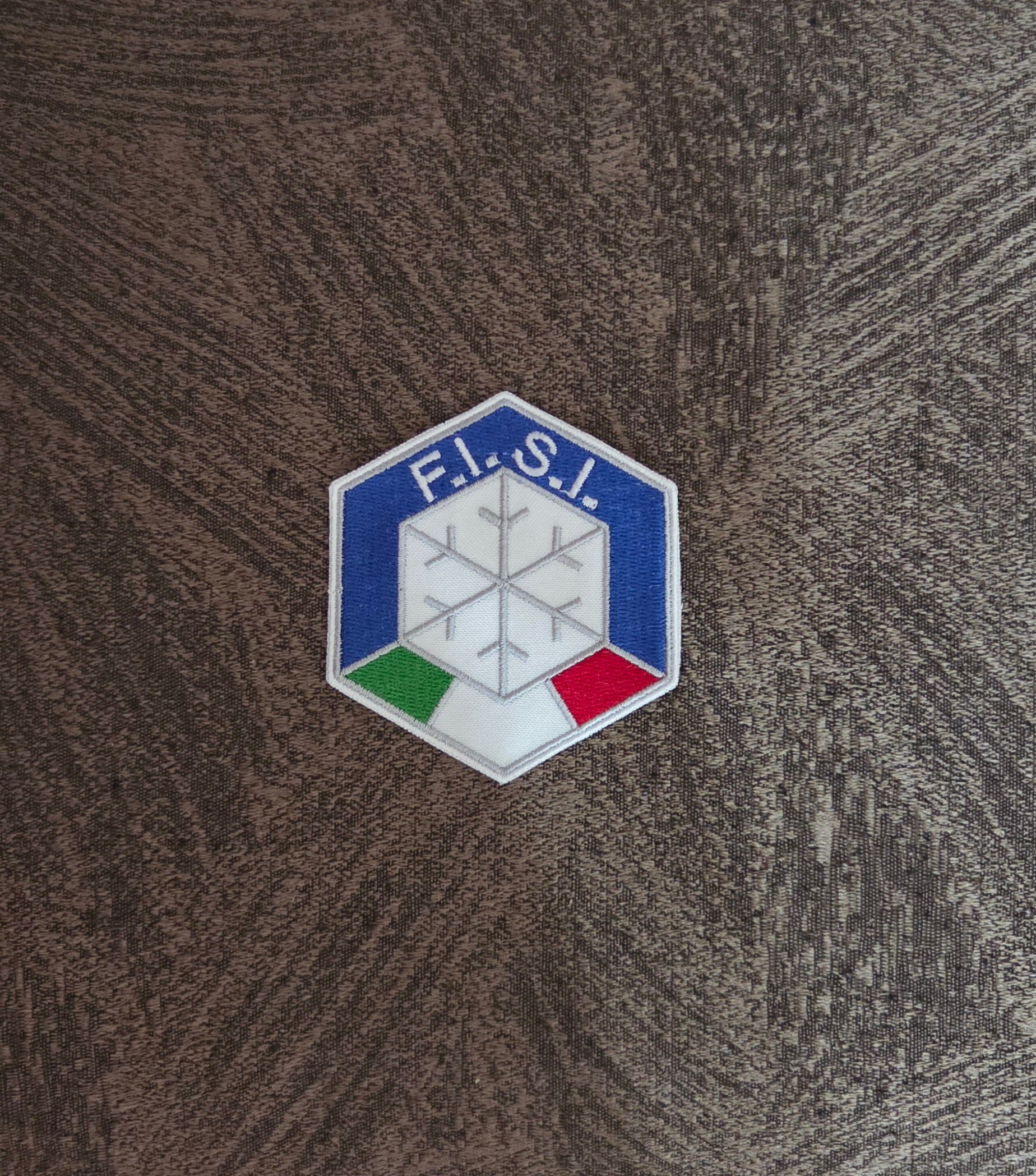 Patch Toppa FISI Ricamata  Termoadesiva e da Cucire 8 cm
