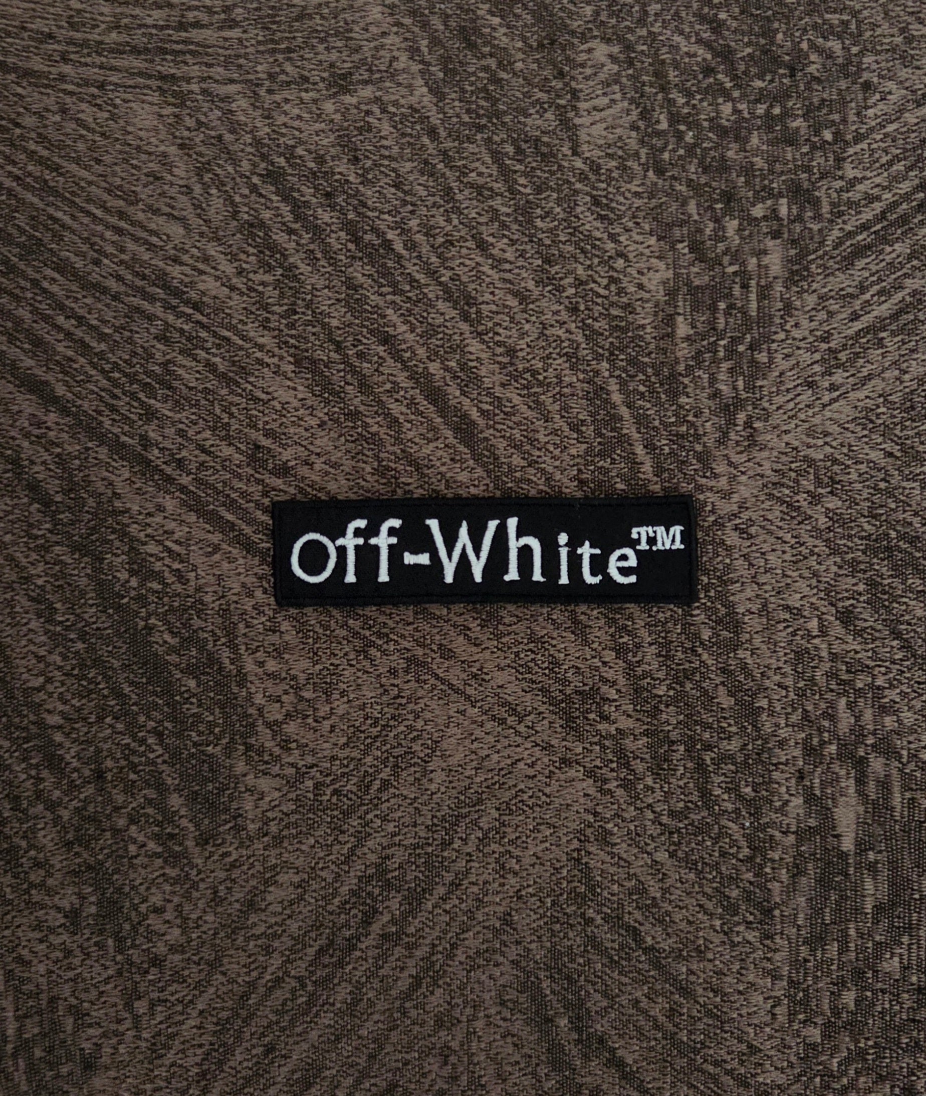 Patch Toppa Etichetta Replica Off-White 8x2.2 Ricamata Termoadesiva e da Cucire