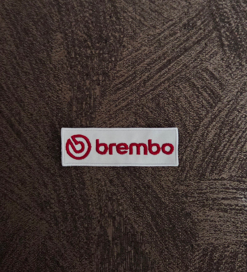 TOPPA PATCH Brembo 9x3cm Ricamata Termoadesiva e da Cucire