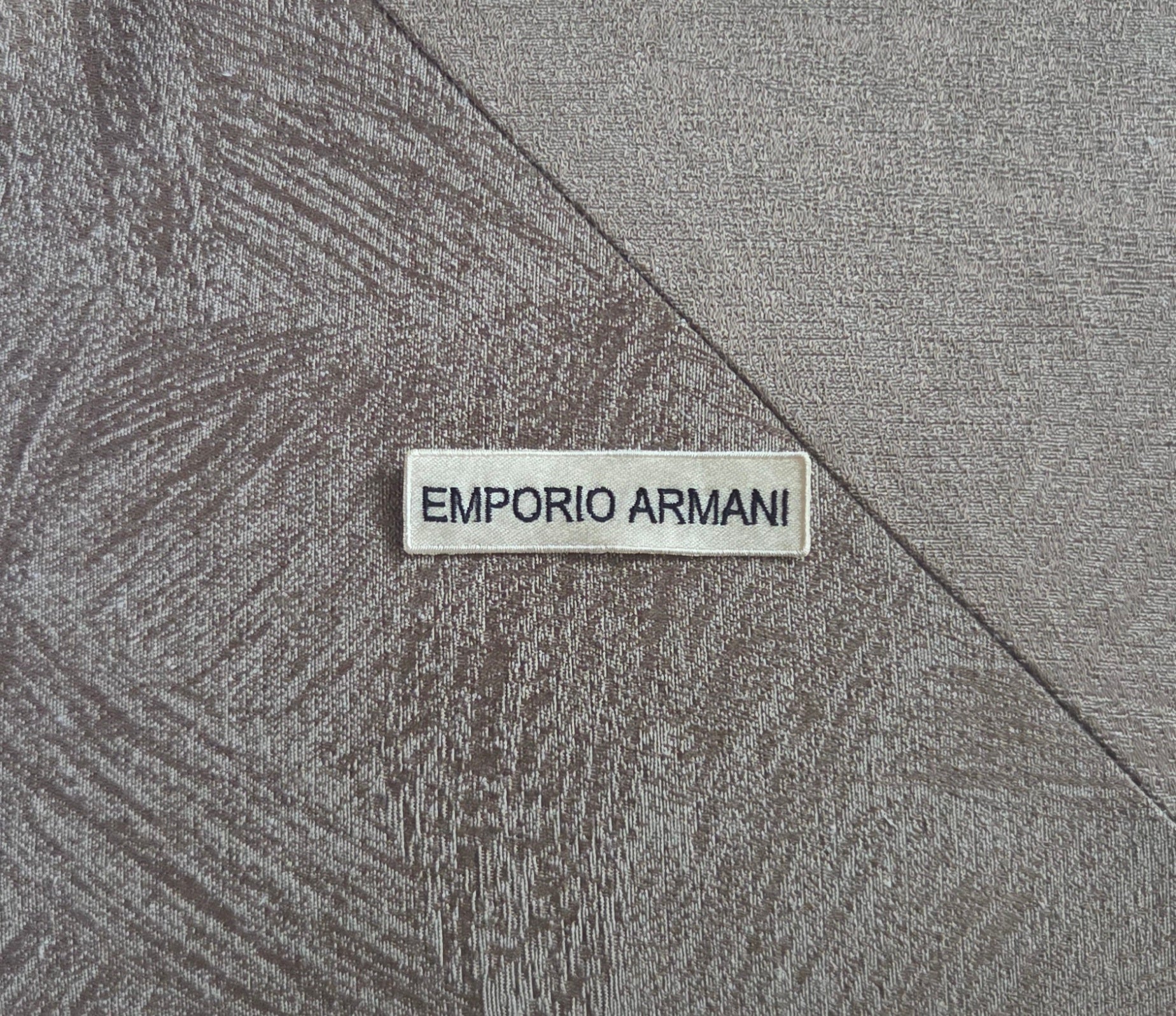 Patch Toppa Replica Emporio Armani 8x2cm Ricamata Termoadesiva e da Cucire