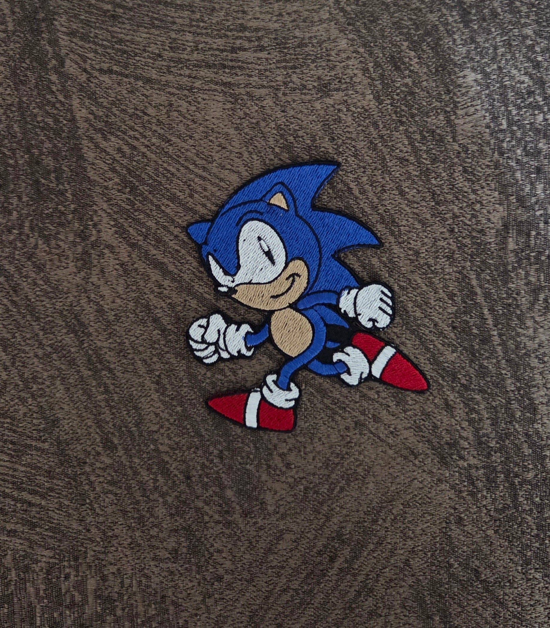 Patch Toppa Stemma Sonic Sega DC Ricamata TERMOADESIVA e Da Cucire 10x8CM