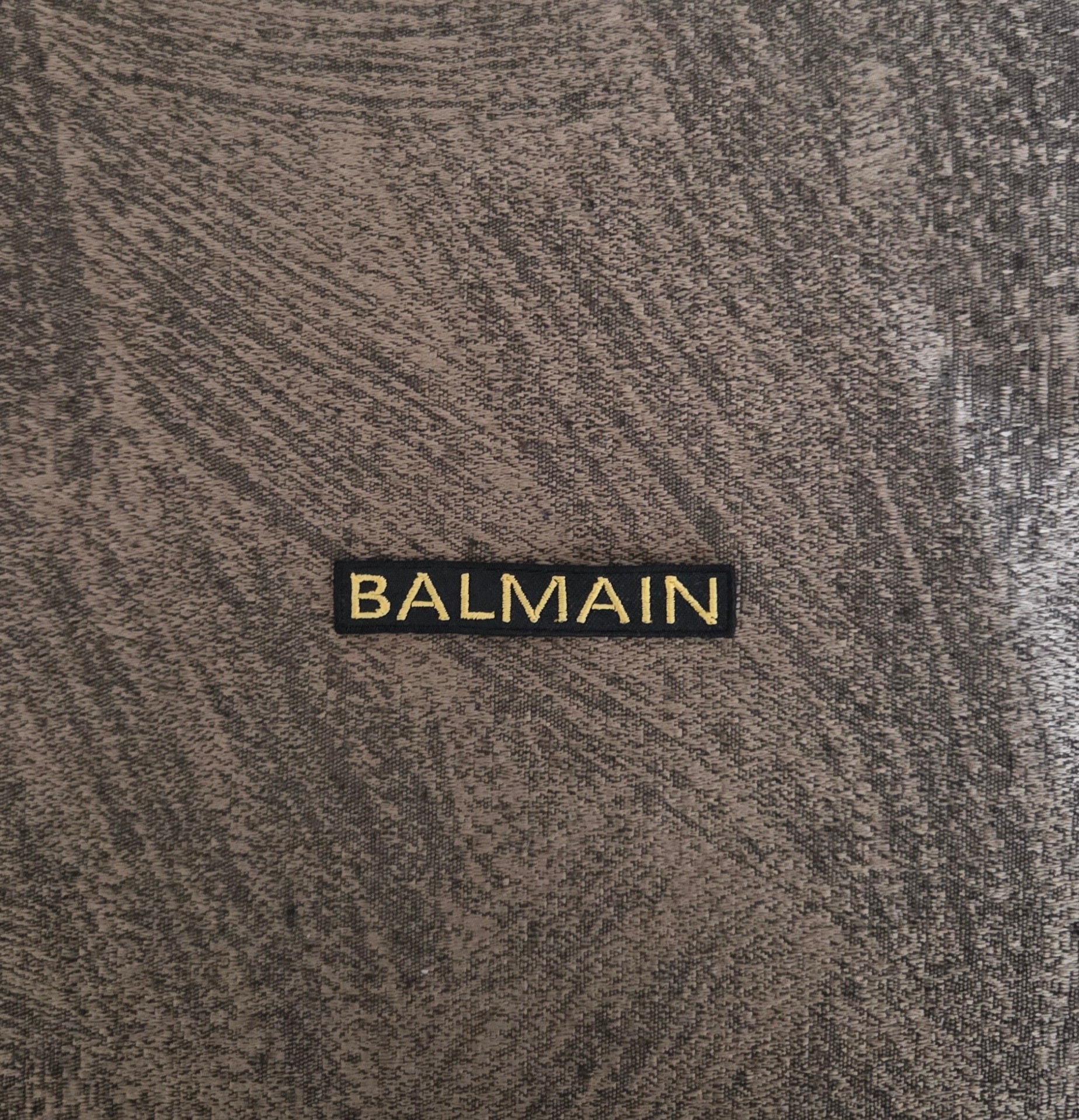 Patch Toppa Replica Balmain Ricamata Termoadesiva e da Cucire 7x1cm