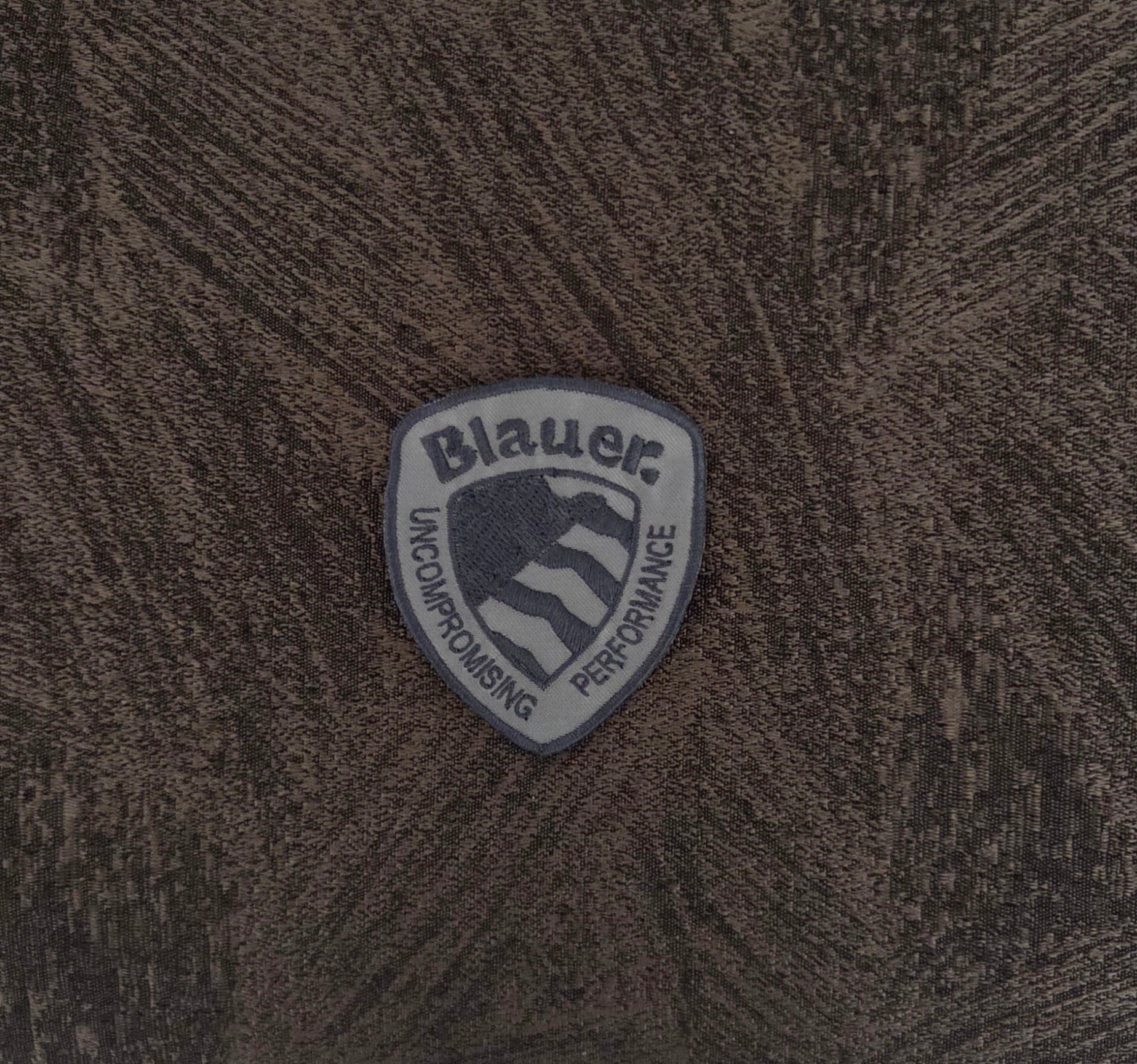 Patch Toppa Replica Blauer 8x6cm Grigio Ricamata Termoadesiva e da Cucire