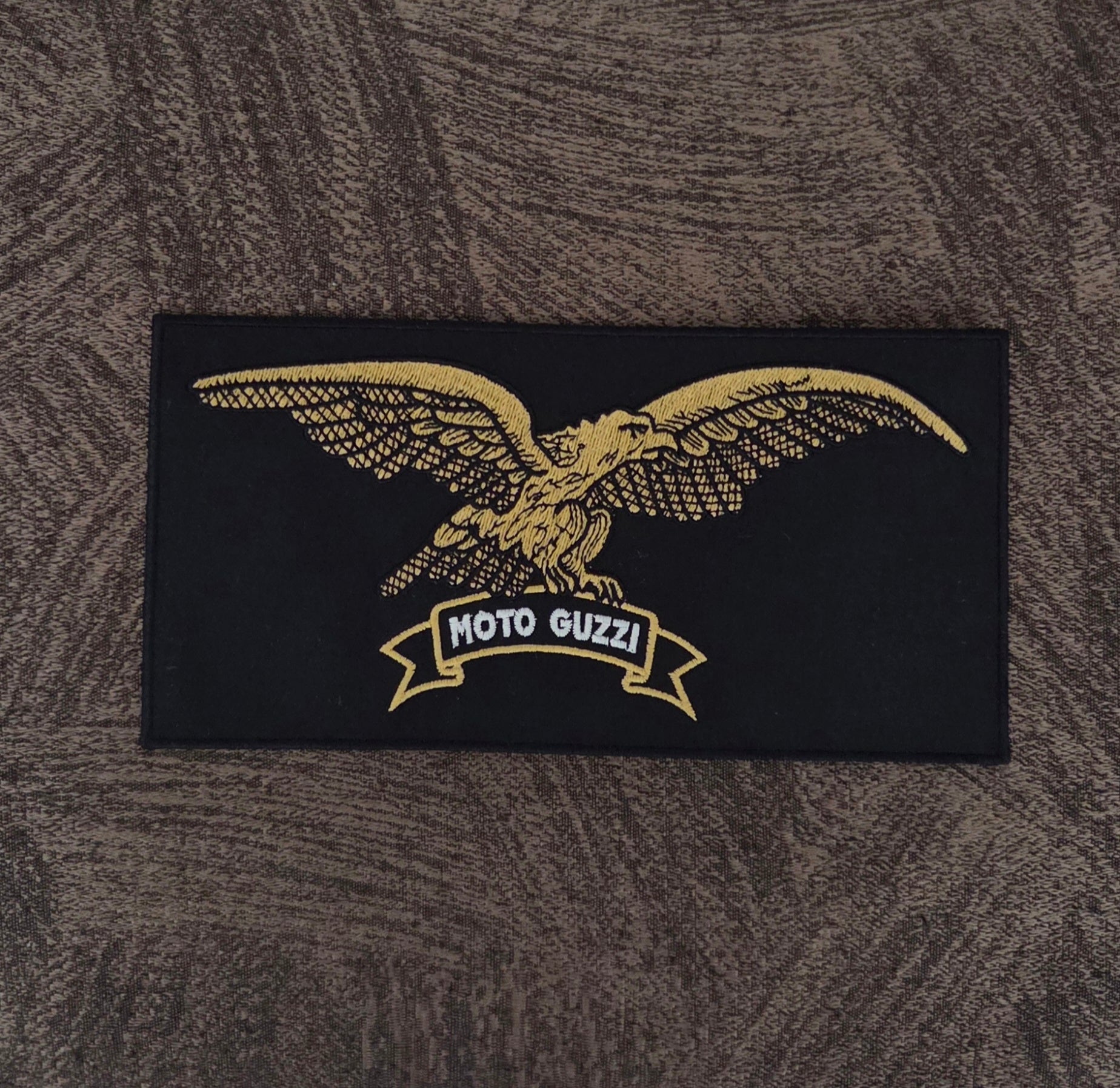 Patch Toppa Aquila Moto Guzzi 20x10cm Ricamata Termoadesiva e da Cucire