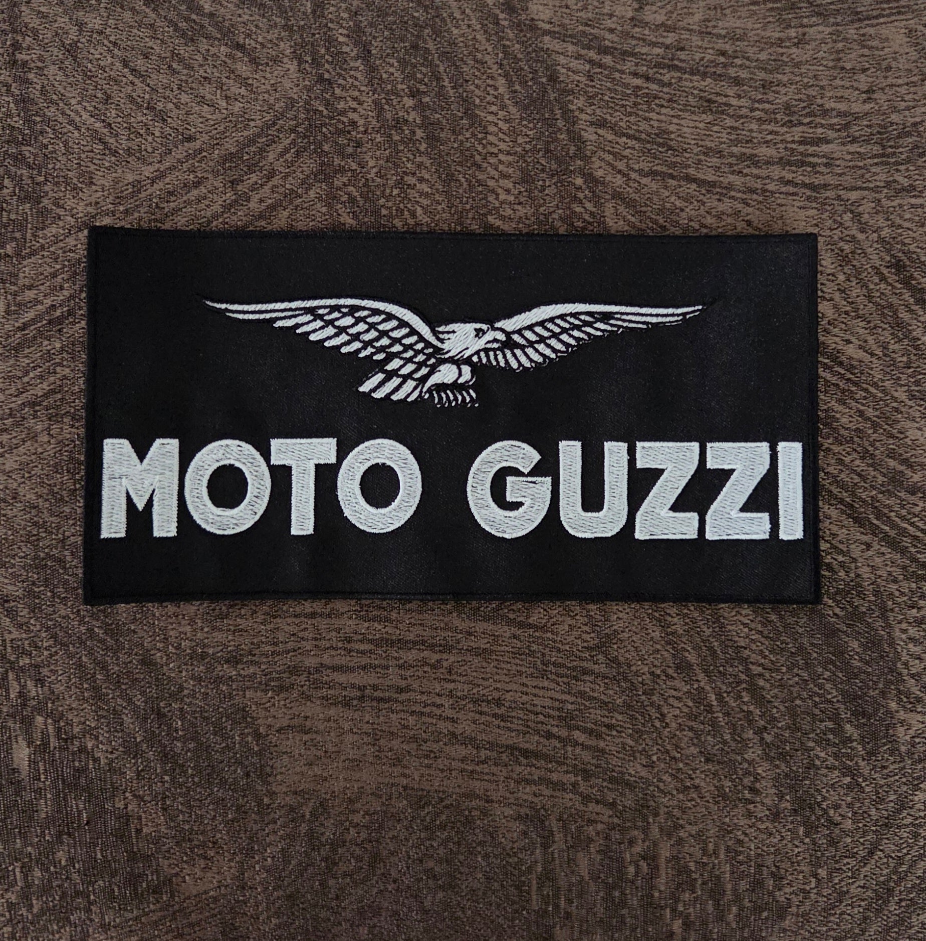 Patch Toppa Aquila Moto Guzzi 20x10cm Ricamata Termoadesiva e da Cucire