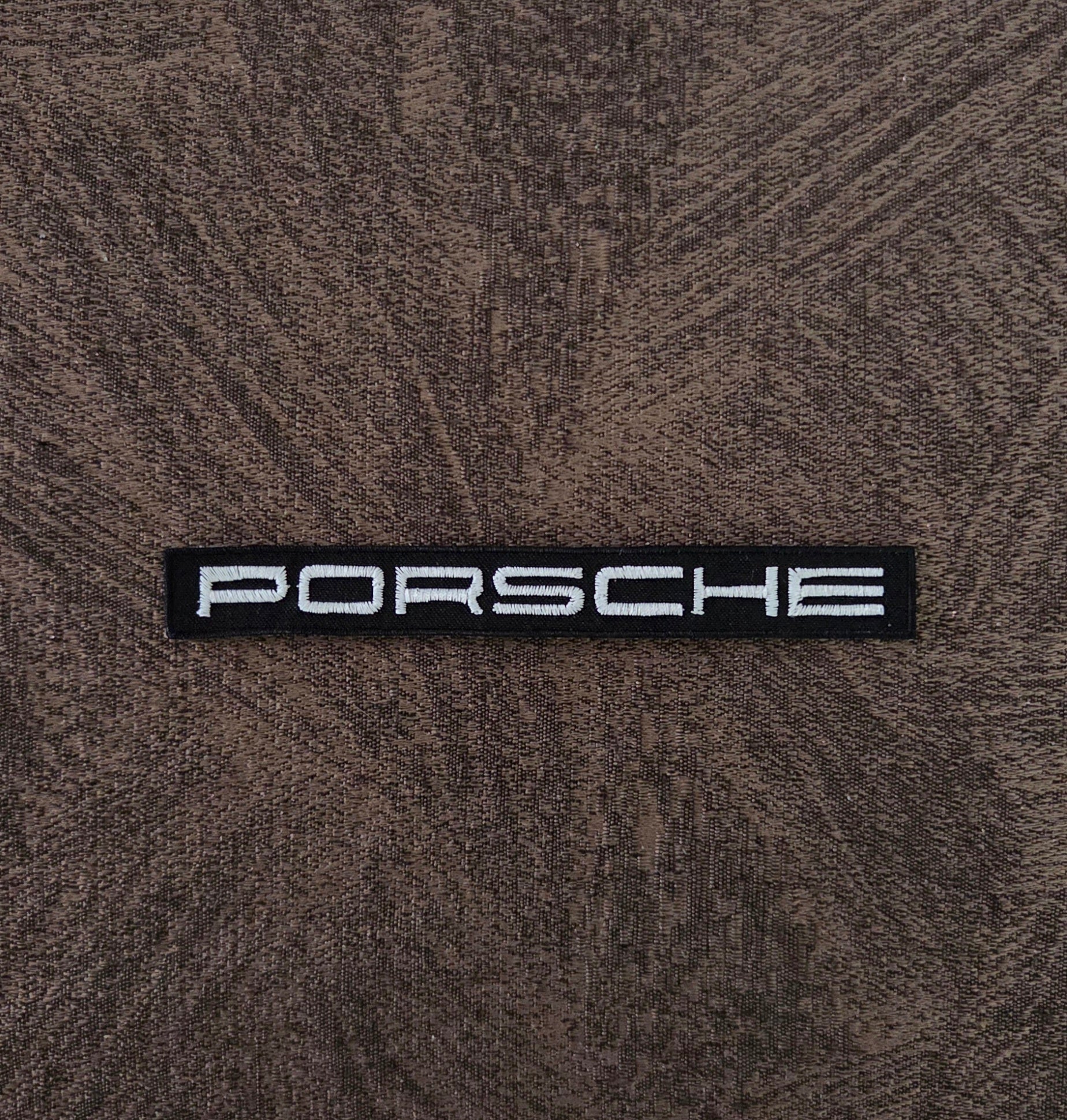 Patch Toppa Ricamata Porsche  Termoadesiva e da Cucire 13.5X1.5CM