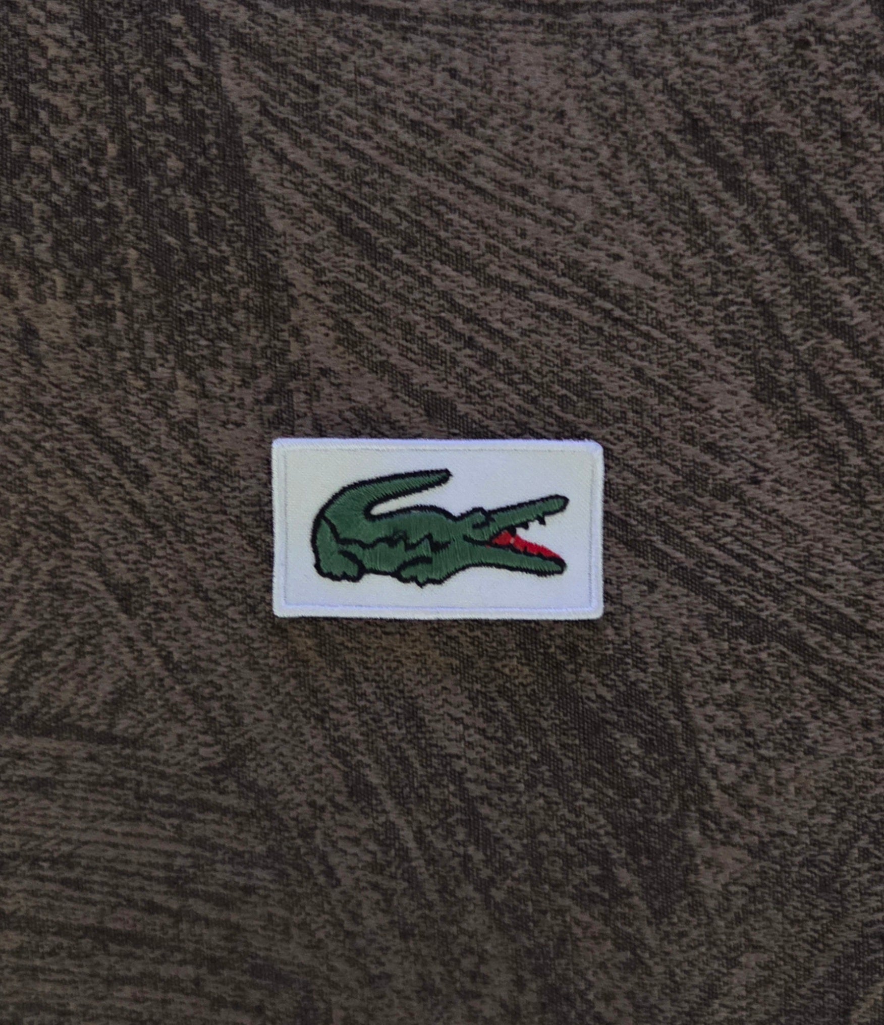 Patch Toppa Replica Lacoste 5x3cm Ricamata Termoadesiva e da cucire
