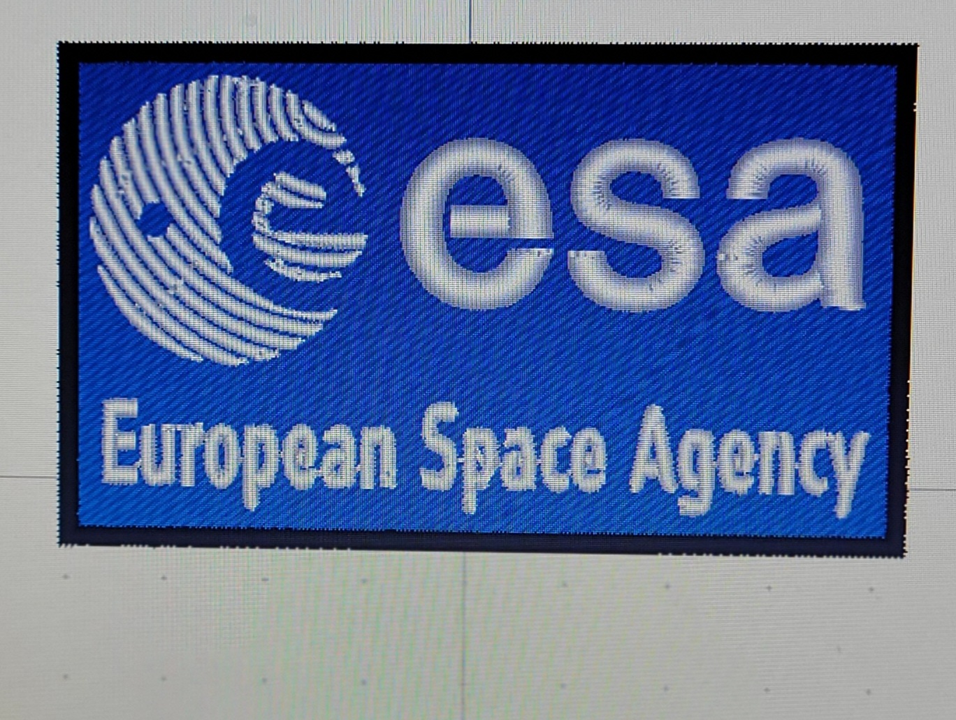 Patch Toppa Ricamata Esa European Space Agency Termoadesiva o da Cucire  8,5X5 CM - Toppe Patches